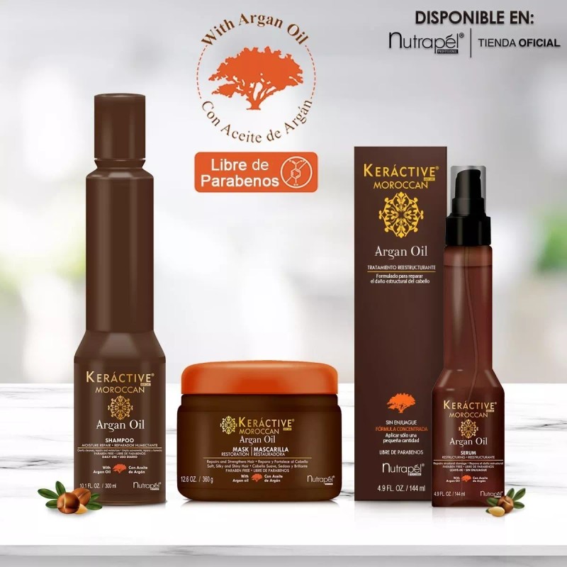 Nutrapel Kit Argan Oil Nutrapel 3 Pzs