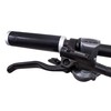 Gusti Gary F. Bicycle Handlebar Grip Leather Black Silver Matt