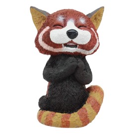 Sinister Pets Grinning Red Panda Bear Cat Figurine As Collectible Decorative Sculpture For Dollhouse Unique Gift Animal Lovers