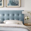Modway Emily King Biscuit Tufted Performance Velvet Headboard, Light Blue