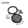 CENWA Basketball Coach Keychain - Sports Gift for Coach -