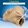 Check Valve NPT 3/4 inch Thread Brass Check Valve Y-Type