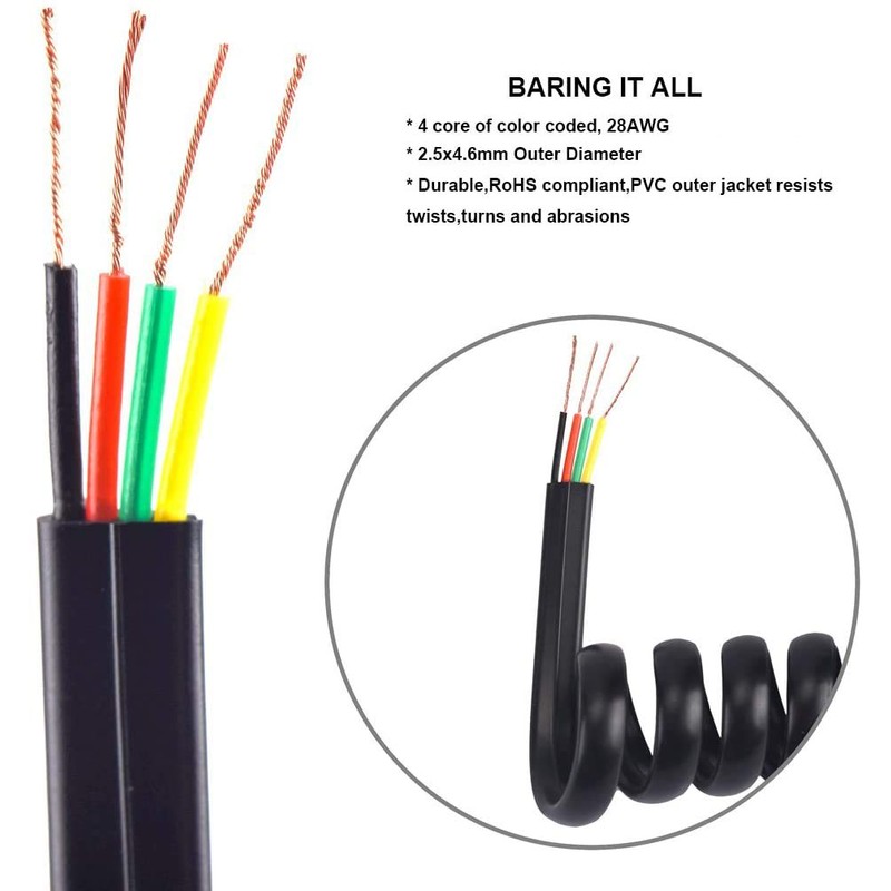 YIENFBEV Telephone Handset Cord Detangler 1 Set, 1 Pack 360