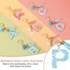 PATIKIL Alphabet Initial Letter Keychain, Resin Cute Keychains with Tassel