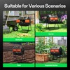 VIVOSUN Outdoor Tumbling Composter Dual Rotating Batch Compost Bin, 43