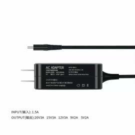 ABLEGRID 65W USB-C Type-C AC/DC Adapter Charger For HP 828622-003 Battery Power Supply