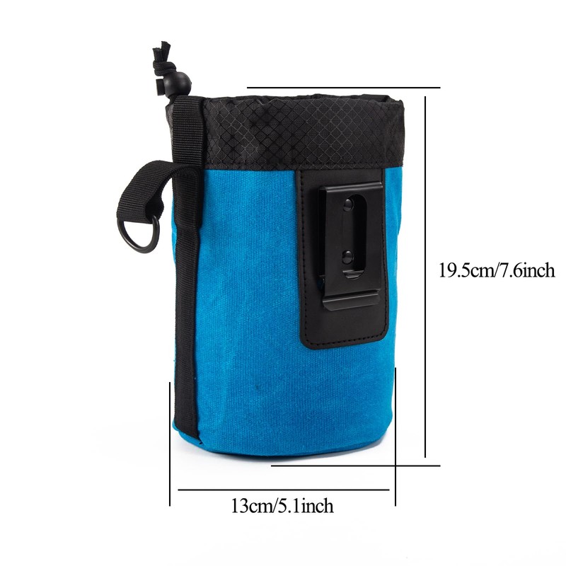 Tool Pouch with Belt Clip, Waxed Canvas Nail Pouch, 5
