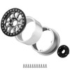 RZXYLRC 4Pcs Aluminum 2.2" Beadlock Wheel Rims for 1:10 RC
