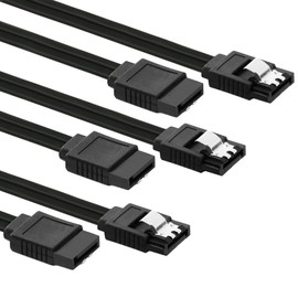 3 Pack SATA Cable SSD for CD Driver, SATA HDD, SSD, CD Writer(Black)