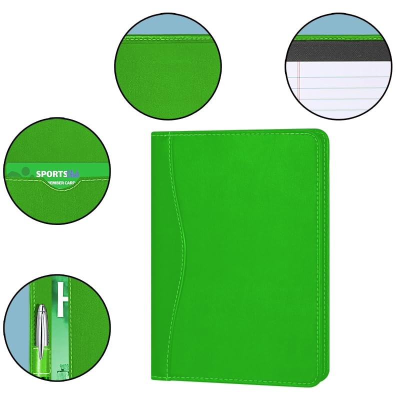 Lcjtop Padfolio/Portfolio Binder, Mini Padfolio Portfolio Binder 5 x 8