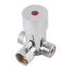 Hilitand G1/2 Hot Cold Water Mixing Valve, 3-Way Thermostatic Mixer