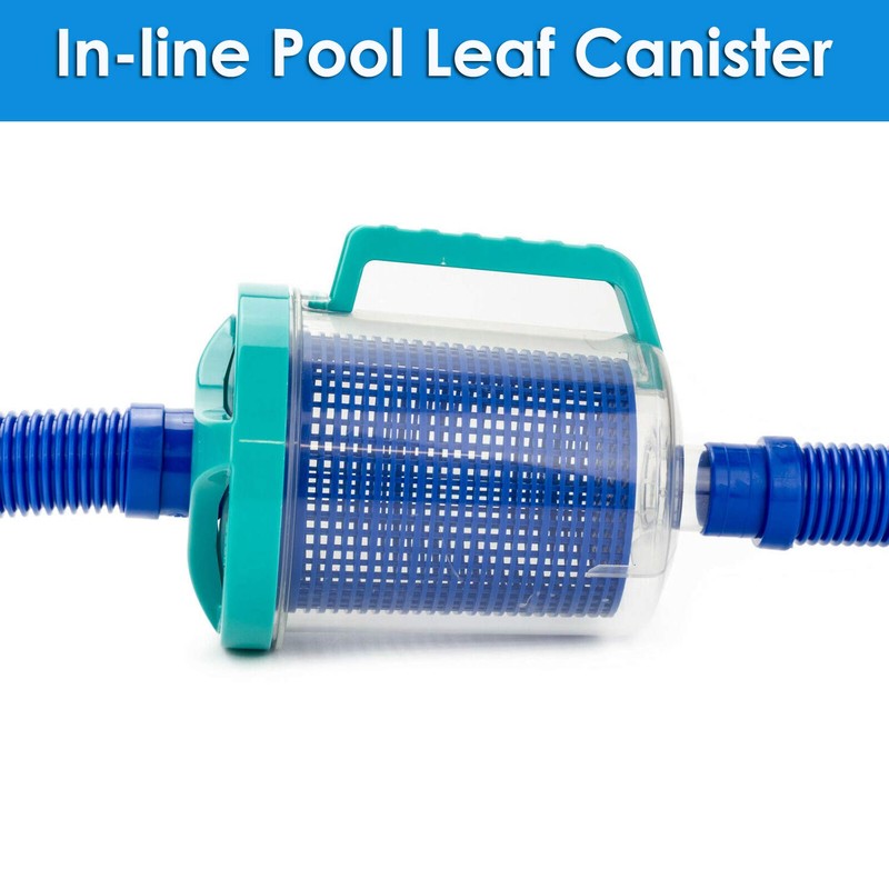 Pool Leaf Catcher Canister, in-line Leaf Canister for Pool Spa