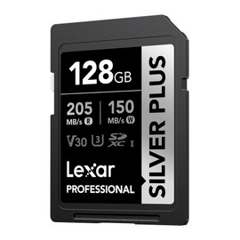 Lexar Professional Silver Plus SDXC UHS-I Card 128GB Memory Card