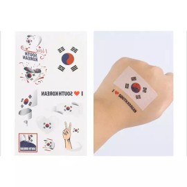 타투스티커 태극기 판박이 Tattoo Sticker Taegukgi Transfer Sticker