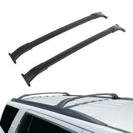 ECOTRIC Roof Rack Cross Bars Compatible with 2015-2020 Chevy Tahoe Suburban Escalade GMC Yukon Luggage Cargo Ladder Crossbars Bike Load Roof Cross Rail Replacement for Part 23256564