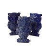 Lapislazuli Stein Eule, Steintier Lapislazuli, Edelstein Eule Lapis-Lazuli 5cm/2 inch