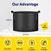 iPower 10-Pack 10 Gallon Plant Bags Heavy Duty Thickened Nonwoven