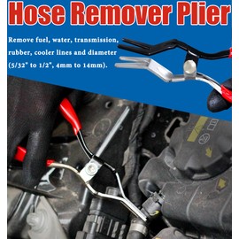 6 PCS Fuel Line Disconnect Pliers Set Hose Remover Tool With 80 Degree Disconnect Pliers Hose Remover Pliers Hose Pipe Clamp Clip 7 Inch Fuel Filter Caliper Flat Hose Clamp Plier Set