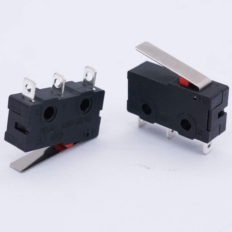 Twidec/10Pcs Mini Micro Limit Switch 5A 125 250V AC SPDT