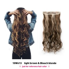 Clip In Hair Extensions 1 Pcs 5 Clips Half Full Head Synthetic Curly Hairpiece Natural Look