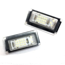 LED License Plate Lighting | Number Plate Lighting LED Compatible with Mini Cooper R50 2002-06 R52 R53 2001-2006 | Built-in CANBus Resistor No Error 6000K Ice White Light Replacement Lamp Plate