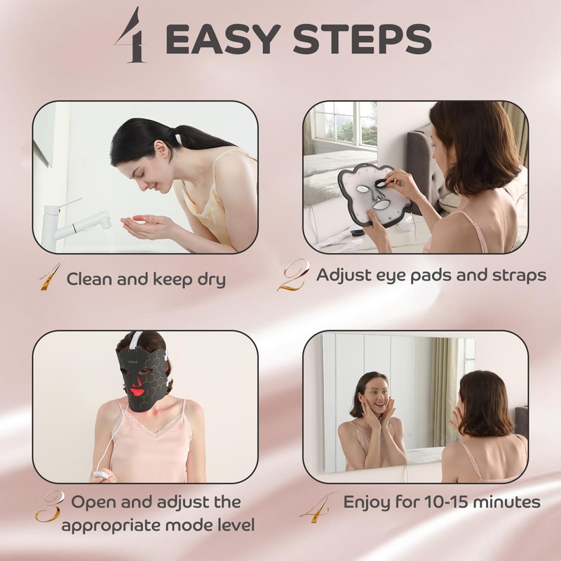 Hottoerak Red Light for Face, 7 Colors LED Face Light