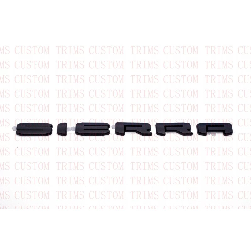 Auto Overlay Matte BLACK 2019+ GMC SIERRA LETTER EMBLEM Tailgate