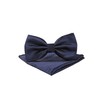 Massi Morino Bow Tie with Hanky Pre-tied Premium Men's Bow