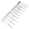 8pcs Tuning Fork Set Aluminum Alloy Tuning Fork 126.22Hz Sound