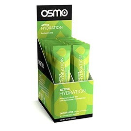 Osmo Nutrition Active Hydration | 20-Count Single Serve Box | During-Exercise Electrolyte Powdered Drink | Fastest Way to Rehydrate | All Natural Ingredients (Lemon Lime, 20 grams)