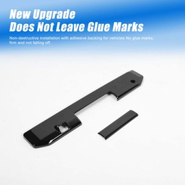 HIRUFAIT Tailgate Handle Cover Trim for Mitsubishi Triton & L200 2024 2025 Accessories, ABS Rear Tailgate Door Handle Bowl Cover Protector Sticker (Glossy Black)