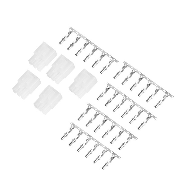 Power Connector, 5 Pieces 6-Pin Shortwave Socket Plug for FT-897D