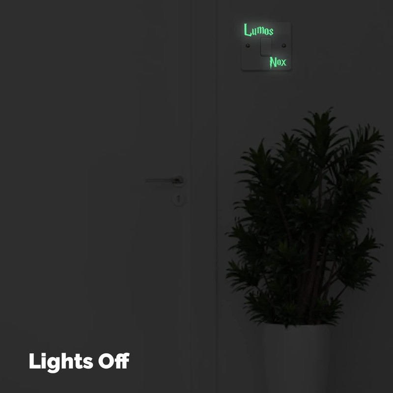 StickerDeen Lumos Nox (Light/Dark) Light Switch Vinyl Decal Stickers (Glow