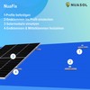 NuaSol Photovoltaic Trapezoidal Sheet Roof Mounting Kit Mounting Set Solar