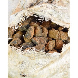 Fantasia Materials: 25 lb Full Mine Bag of Black Obsidian Rough Stones - Natural Volcanic Glass - Raw Rocks Directly from The Mine Owner!