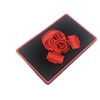 Gasmask Paintball Airsoft PVC Morale Patch (Red)