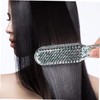 SAFIGLE Clamp Hair Comb Double Sided Bristle Hair Straightening Brush