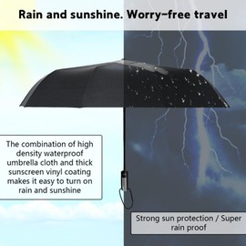 Creative Folding Umbrella, Finger Printed Umbrella, UV Sunshade Umbrella, Lightweight Travel Rain Umbrella for Men Women Funny Gift, Waterproof Cloth + Thick Sunscreen Coating