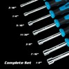 Capri Tools Kontour Nut Driver Set, 3-Inch Hollow Shaft, SAE,