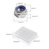 SPEEDWOX 100 PCS M5 x 0.8mm Nylon Insert Nuts Locknuts,