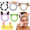 Jutom 6 Piezas Diademas de Spa con Temática de Animales
