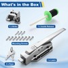 Walk-in Cooler Door Latch Kit,Frost-Resistant Fiberglass Interior Release Handle with