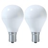2-Pack 12V 24V RV LED Light Bulbs BA15s 3 Watt