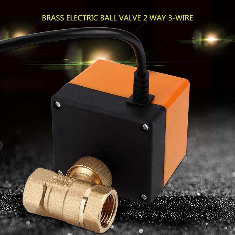 Motor Ball Valve 220 V, 2-Way Motorised Ball Valve Measuring