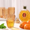 abrwyy Drinking Glasses Set of 6, Amber Glassware, Amber Drinking