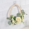 Artificial Garland Wood Pearl Decorative Flower Wreath Tea Garland Home