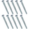 AERZETIX - C48384 - Set of 10 Screw Anchors Concrete