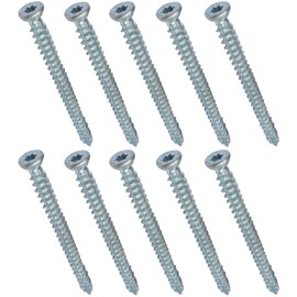 AERZETIX - C48384 - Set of 10 Screw Anchors Concrete Screws Anchor Screws Direct for Concrete Diameter 7.5 x 92 mm Countersunk Head Conical - with Imprint Star T30 - Direct Attachment without Dowels