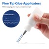 12PCS Glue Applicators Bottles,30ml Plastic Squeezable Dropper Bottles with Blunt
