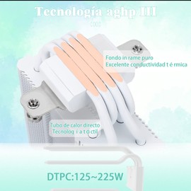 Thermalright Assassin X 120 SE White ARGB CPU Air Cooler, 4 Heat Pipes, TL-C12CW-S PWM Quiet Fan CPU Cooler con rodamiento S-FDB, para AMD AM4 AM5/Intel LAG 1700/1150/1151/1200